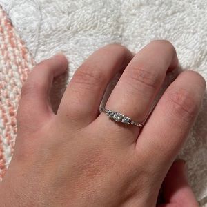 Pandora Clear Three-Stone Ring